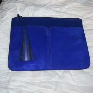 J.Crew Suede and Leather Clutch